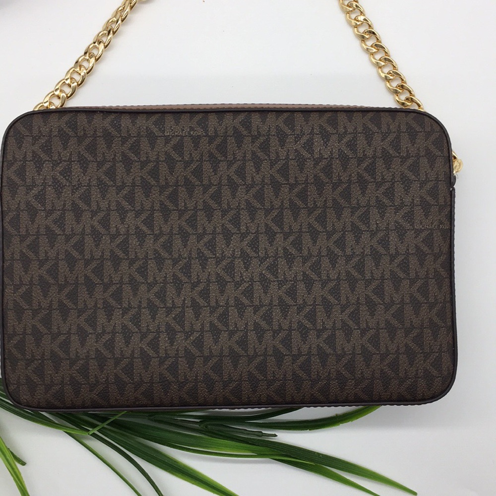 MICHAEL KORS LG EW CROSSBODY Bag Brown - Picture 7 of 8